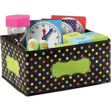 Teacher Created Resources Decorative Storage Bin 5" Height x 11" Width x 8" Length - Multi - 1 Each