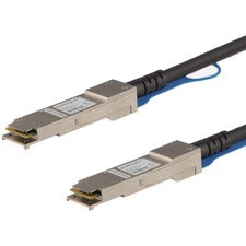 StarTech.com Twinaxial Network Cable 22.97 ft Twinaxial Network Cable for Network Device, Server, Switch, Transceiver - First End: 1 x QSFP+ Network - Male - Second End: 1 x QSFP+ Network - Male - 40 Gbit/s - 24 AWG - Black - 1 Each