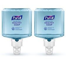 PURELL&reg; ES8 CRT HEALTHY SOAP&trade; Naturally Clean Foam 1.27 quart - Dirt Remover, Kill Germs - Skin - Blue - Preservative-free, Paraben-free, Phthalate-free, Dye-free, Bio-based - 2 / Carton