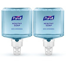 PURELL&reg; ES8 HEALTHY SOAP&trade; 0.5% BAK Antimicrobial Foam 1.27 quart - Kill Germs - Hand, Skin - Moisturizing - Blue - Dye-free, Bio-based - 2 / Carton