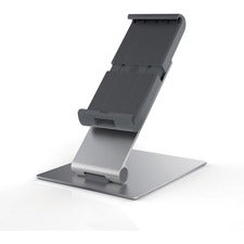 DURABLE Tablet Holder Table 9.5" Height x 6.1" Width x 7.2" Depth - Steel, Aluminum, Acrylonitrile Butadiene Styrene (ABS) - Silver - 1 Each