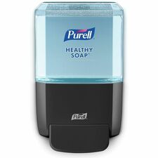 PURELL&reg; ES4 Soap Dispenser, Push-Style Manual - 1.27 quart Capacity - Locking Mechanism, Durable, Wall Mountable - Graphite - 1 Each
