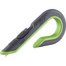 Slice Auto Retract Box Cutter Ceramic Blade - 0.7" Height x 3.4" Width x 6.7" Length - Retractable, Non-sparking, Non-conductive, Ambidextrous, Ergonomic Design, J-hook Handle, Rust-free Blade - Acrylonitrile Butadiene Styrene (ABS), Stainless Steel, Carb