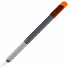 Slice Weighted Craft Knife Ceramic Blade - 0.4" Height x 0.4" Width x 6.4" Length - Non-sparking, Non-conductive, Rust-free Blade, Ambidextrous, Anti-slip, Textured Grip - Zirconia, Polypropylene, Glass-filled Nylon - Brass - 1 Each