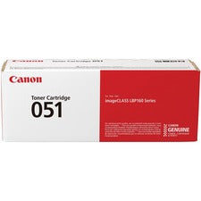 Canon 051 Original Laser Toner Cartridge - Black - 1 Each 1700 Pages