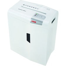 HSM shredstar X6Pro - 1/16" x 5/8" + Sep. CD Cutting Unit Particle Cut - 6 Per Pass - for shredding CD, DVD, Paper, Staples, Paper Clip, Credit Card - 0.188" x 0.625" Shred Size - P-5/O-1/T-2/E-2/F-2 - 8.66" Throat - 5.30 gal Wastebin Capacity - White