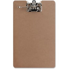 Business Source Lever Archboard 2" Clip Capacity - 8 1/2" x 14" Sheet Size - Lever Arch - Hardboard - Brown - 1 Each