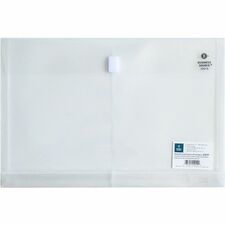 Business Source Legal File Pocket 8 1/2" x 14" - 1" Expansion - Clear - 1 Each