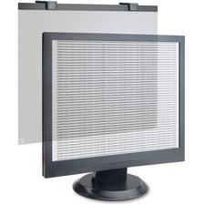 Business Source LCD Privacy/Antiglare Filter Black For 17" LCD Monitor - Tempered Glass, Acrylic - Anti-glare - 1 Each