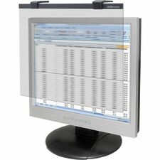 Business Source 19"-20" Widescreen LCD Privacy Filter Clear For 19" , 20" Widescreen LCD Monitor - 16:10 - Acrylic - Anti-glare - 1 Each