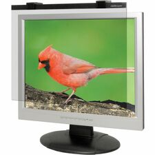 Business Source 19"-20" Monitor Antiglare Filter Black For 19" , 20" Widescreen LCD Monitor - 16:10 - Acrylic - Anti-glare - 1 Each