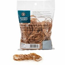 Business Source Rubber Bands Size: #32 - 3" Length x 125 mil Thickness - Natural - 237 / Pack