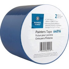 Business Source Multisurface Painter's Tape 60 yd Length x 2" Width x 5.5 mil Thickness - Blue - 2 / Pack