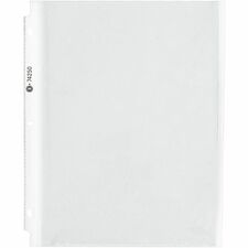 Business Source Heavy-duty Sheet Protectors 8.5" Width x 4 mil Thickness - 100 x Sheet Capacity - Ring Binder - Top Loading - Clear - 25 / Pack