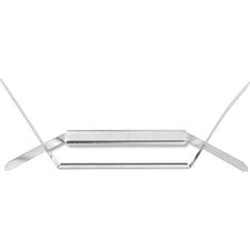 Business Source Prong Fastener Base for Paper - Silver - 100 / Box