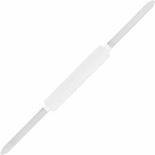 Business Source Self-adhesive Folder Fasteners 240 Sheet Capacity - for Paper - Self-adhesive - Silver - 100 / Box