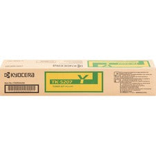Kyocera TK-5207Y Original Laser Toner Cartridge - Yellow - 1 Each 12000 Pages