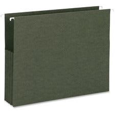 Business Source Letter Recycled File Pocket 8 1/2" x 11" - Capacity3 1/2" Expansion - 10% Recycled - 10 / Box