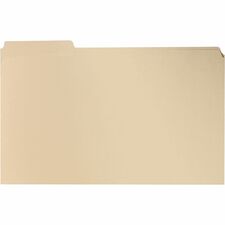 Business Source 1/3 Tab Cut Legal Recycled Expanding File 8 1/2" x 14" - 3/4" Expansion - Top Tab Location - Assorted Tab Position - 11 pt. - 10% Recycled - 100 / Box