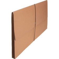 Business Source Legal Recycled File Wallet 8 1/2" x 14" - 5 1/4" Expansion - Brown - 30% Recycled - 1 Each