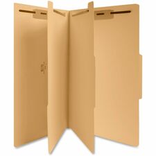 Business Source Legal Recycled Classification Folder 8 1/2" x 14" - 2" Expansion - 1" Fastener Capacity, 2" Fastener Capacity - 2 Divider(s) - 18 pt. - 10% Recycled - 25 / Box