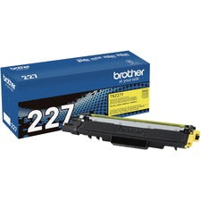 Brother TN-227Y Original High Yield Laser Toner Cartridge - Yellow - 1 Each 2300 Pages