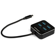 StarTech.com 4-Port USB-C Hub - 4x USB-A - Black USB Type C - External - 4 USB Port(s) - 4 USB 3.1 Port(s) - UASP Support
