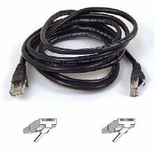 Belkin RJ45 CAT-5e Patch Cable Black 03 3 ft Category 5e Network Cable for Network Device - First End: 1 x RJ-45 Network - Male - Second End: 1 x RJ-45 Network - Male - Patch Cable - Gold Plated Connector - 24 AWG - Black - 1 Each