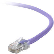 Belkin RJ45 CAT-5e Patch Cable Purple 04 4 ft Category 5e Network Cable for Network Device - First End: 1 x RJ-45 Network - Male - Second End: 1 x RJ-45 Network - Male - Patch Cable - Gold Plated Connector - 24 AWG - Purple - 1 Each