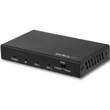 StarTech.com 2-Port HDMI Splitter with HDR - 4K 60Hz 3840 Ã— 2160 - 1 x HDMI In - 2 x HDMI Out - Metal