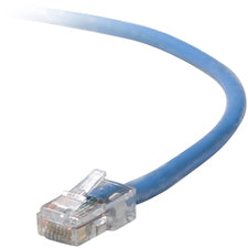 Belkin RJ45 CAT-5e Patch Cable Blue 12 12 ft Category 5e Network Cable for Network Device - First End: 1 x RJ-45 Network - Male - Second End: 1 x RJ-45 Network - Male - Patch Cable - Gold Plated Connector - 24 AWG - Blue - 1 Each
