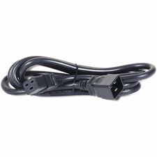 APC by Schneider Electric Rack Mount/Outlet Strip Power Cord 230 V AC - Black - 2 ft Cord Length - IEC 60320 C20 - 1 Each