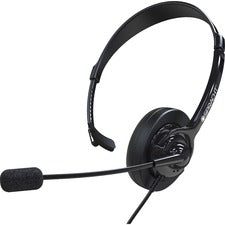 Spracht ZUM350M Headset Mono - Mini-phone (3.5mm), Sub-mini phone (2.5mm) - Wired - Over-the-head - Monaural - Circumaural - Noise Cancelling Microphone