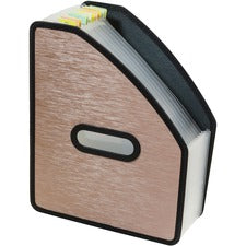 C-Line Modern Metallic Letter Expanding File 8 1/2" x 11" - 13 Pocket(s) - Bronze - 1 Each