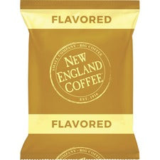 New England Coffee&reg; French Vanilla Coffee Light/Medium - 2.5 oz Per Pack - French Vanilla - 24 / Carton