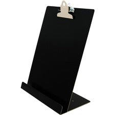 Saunders Document/Tablet Holder Stand 12.3" Height x 9.5" Width x 5" Length - Aluminum - Black - 1 Each