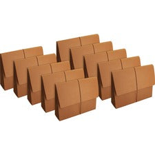 Business Source Legal Recycled File Wallet 8 1/2" x 14" - 5 1/4" Expansion - Brown - 30% Recycled - 10 / Box