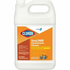 CloroxPro&trade; Total 360 Disinfectant Cleaner 128 fl oz (4 quart) - Disinfectant, Deodorize - Translucent - 1 Each