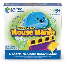 Learning Resources Code & Go Mouse Mania Board Game Fun - Strategy - 2 to 4 Players - 1 Each