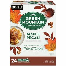 Green Mountain Coffee Roasters&reg; K-Cup, Pod Maple Pecan Coffee,Keurig K-Cup Pods, Light Roast, 24 Count Compatible with K-Cup Brewer - Light - K-Cup, Pod - Maple Pecan - Kosher - 24 / Pack