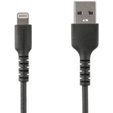 StarTech.com 3.3 ft. (1 m) USB to Lightning Cable - Apple MFi Certified - Black 3.30 ft Lightning/USB Data Transfer Cable for Smartphone, iPad, iPhone, AirPods, Magic Keyboard, iPad Air, iPad mini, Magic Mouse, Magic Trackpad, Siri Remote, Charger - First
