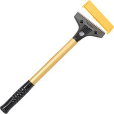 Ettore Heavy Duty Floor Scraper Carbon Steel Blade - 15" Height x 4.3" Width x 1" Length - Heavy Duty, Wear Resistant, Long Lasting - Gold, Black - 1Each
