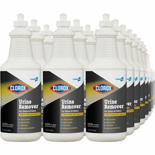 CloroxPro&trade; Pull-Top Urine Remover for Stains and Odors 32 fl oz (1 quart) - Bleach-free - White - 276 / Bundle