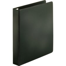 Business Source EasyOpen Locking Slant-D Ring Binders 1 1/2" Binder Capacity - Letter - 8 1/2" x 11" Sheet Size - 325 Sheet Capacity - Fastener(s): Slant D-Ring - Pocket(s): Inside Front & Back - Polypropylene, Chipboard - Black - Locking Ring, Non-stick,