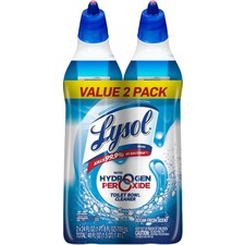 Lysol Hydrogen Peroxide Toilet Cleaner 24 fl oz (0.8 quart) - Ocean Fresh Scent - Recommended For: Soap Scum Remover - Bleach-free, Residue-free - Blue - 2 / Pack