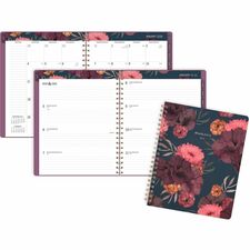At-A-Glance Dark Romance Weekly Monthly Planner, Large, 8 1/2" x 11" Large - Julian Dates - Weekly, Monthly - 13 Month - January 2026 to January 2027 - 1 Week, 1 Month Double Page Layout - 8 1/2" x 11" Sheet Size - White Sheet - Wire Bound - Multicolor -