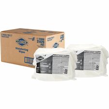 CloroxPro&trade; Disinfecting Wipes For Multipurpose - Fresh Scent - 7" Length x 7" Width - Bleach-free, Pre-moistened, Antibacterial - White - 700/Bag - 2 / Carton