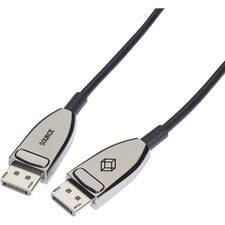 Black Box DisplayPort 1.4 Active Optical Cable 32.81 ft Fiber Optic A/V Cable for Audio/Video Device, Video Extender, Transmitter, Receiver - First End: 1 x DisplayPort 1.4 Digital Audio/Video - Male - Second End: 1 x DisplayPort 1.4 Digital Audio/Video -