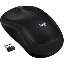 Logitech M185 Wireless Mouse Optical - Wireless - Radio Frequency - 2.40 GHz - Gray - USB - 1000 dpi - Scroll Wheel - 3 Button(s) - Symmetrical - 1 Each