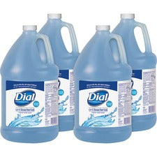 Dial Spring Water Scent Liquid Hand Soap Spring Water Scent - 1 gal - Kill Germs - Hand - Moisturizing - Blue - 4 / Carton